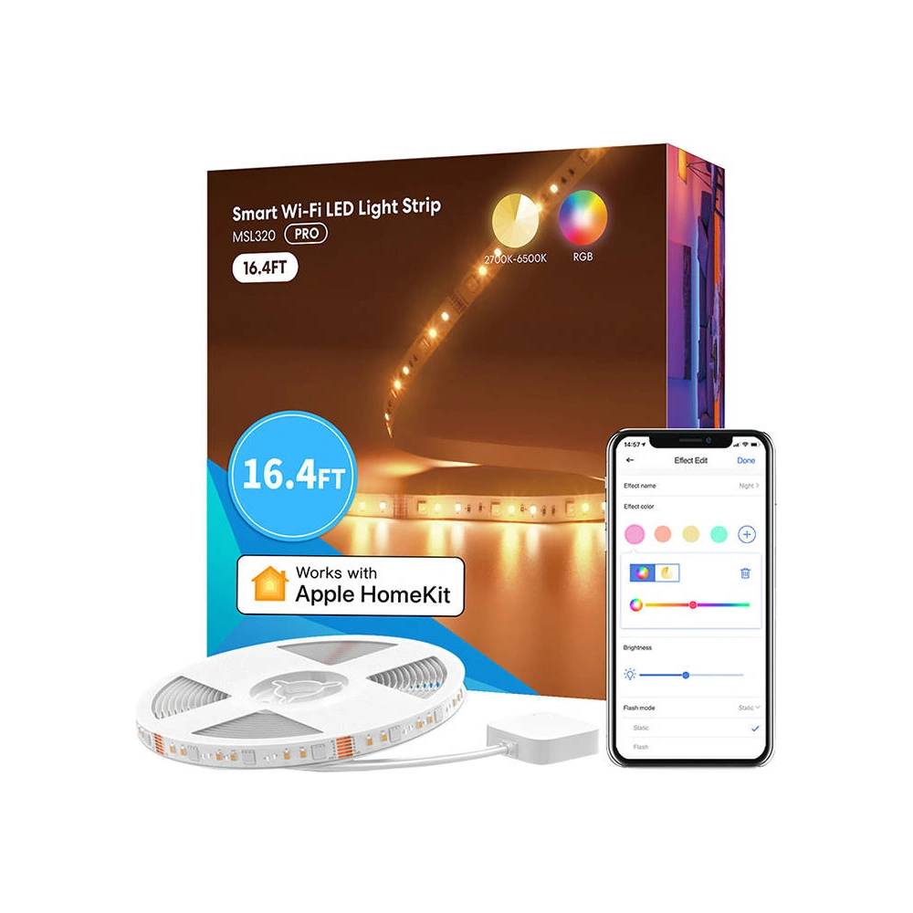 Hurtownia GSM - Inteligentní LED pásek RGBWW Meross MSL320 Wi-Fi 5m (Homekit) - MSS54 - {ean13} - Hurt