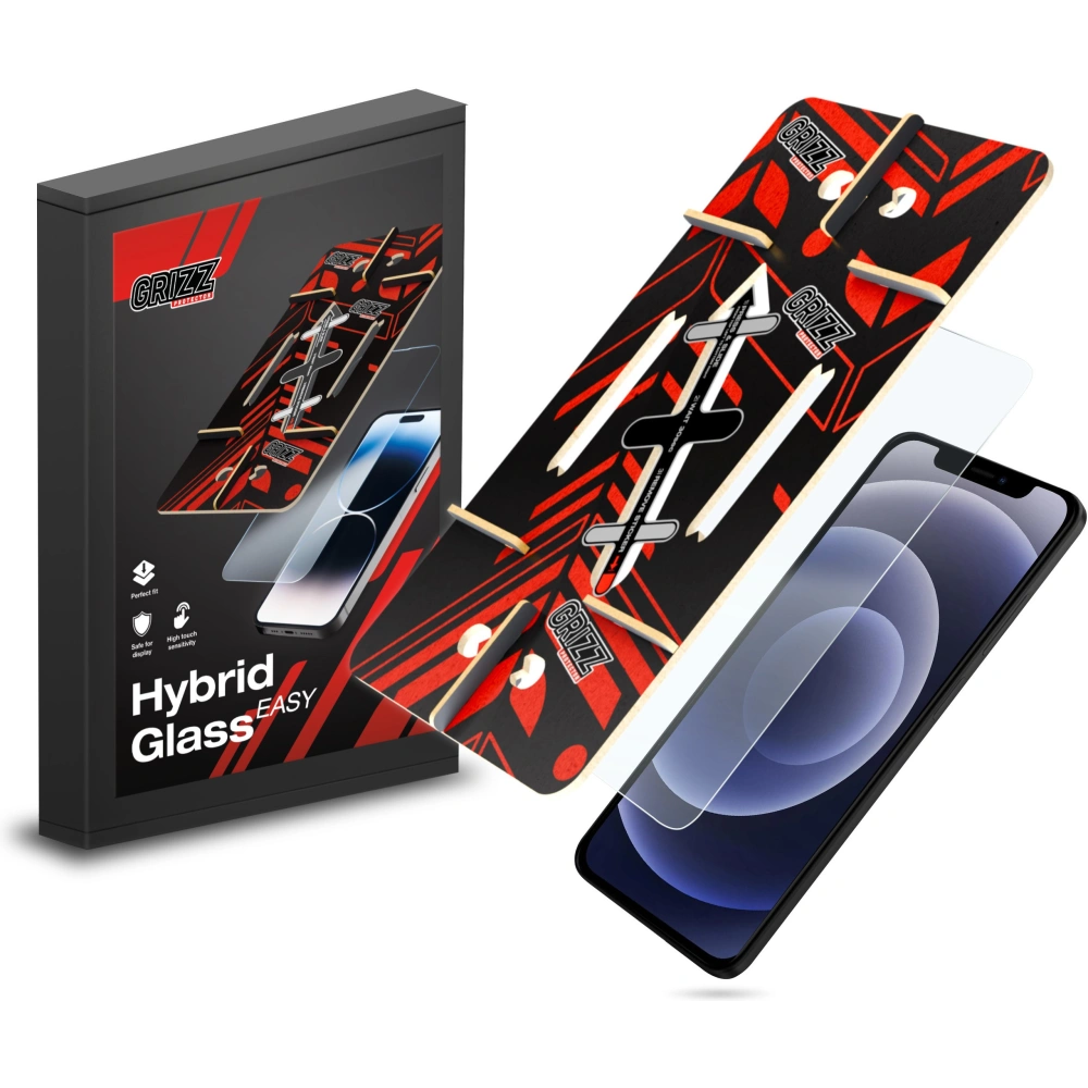 Hurtownia GSM - Szkło hybrydowe GrizzGlass HybridGlass Easy do Apple iPhone 12 - GRZ10019 - {ean13} - Hurt