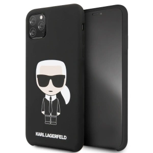 Karl Lagerfeld KLHCN65SLFKBK iPhone 11 Pro Max  hardcase czarny/black Silicone Iconic