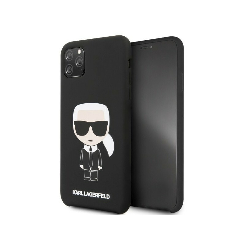 Karl Lagerfeld Distributor - 3700740461051 - KLD181BLK - Karl Lagerfeld KLHCN65SLFKBK iPhone 11 Pro Max hardcase black Silicone Iconic - B2B homescreen