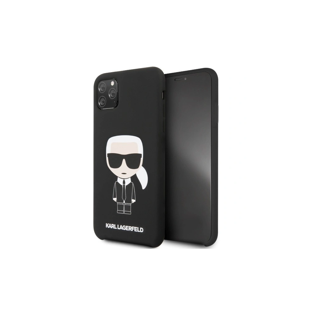 Hurtownia GSM - Karl Lagerfeld KLHCN65SLFKBK iPhone 11 Pro Max hardcase czarny/black Silicone Iconic - KLD181BLK - {ean13} - Hurt