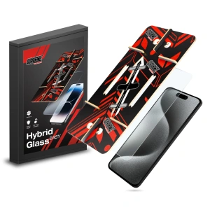 Hurtownia GSM - Hybridní sklo GrizzGlass HybridGlass Easy pro Apple iPhone 15 Pro - GRZ10029 - {ean13} - Hurt