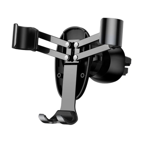 Uchwyt grawitacyjny Baseus na kratkę, aluminiowy (czarny)