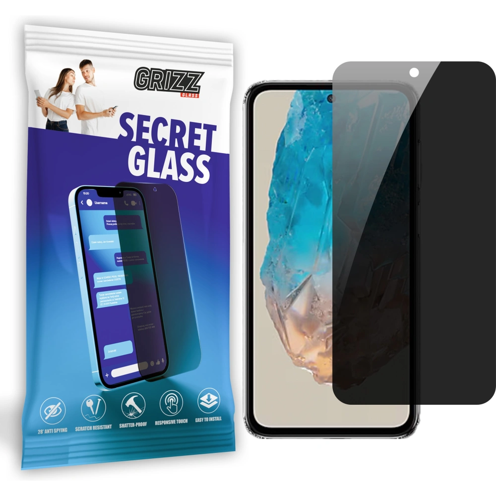 Matowe szkło prywatyzujące GrizzGlass SecretGlass do Samsung Galaxy M35