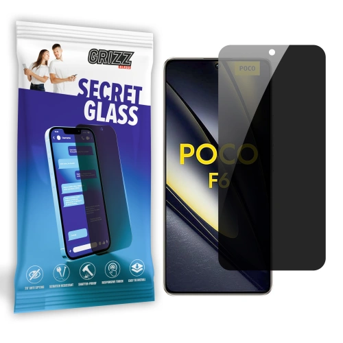 Matowe szkło prywatyzujące GrizzGlass SecretGlass do Xiaomi POCO F6