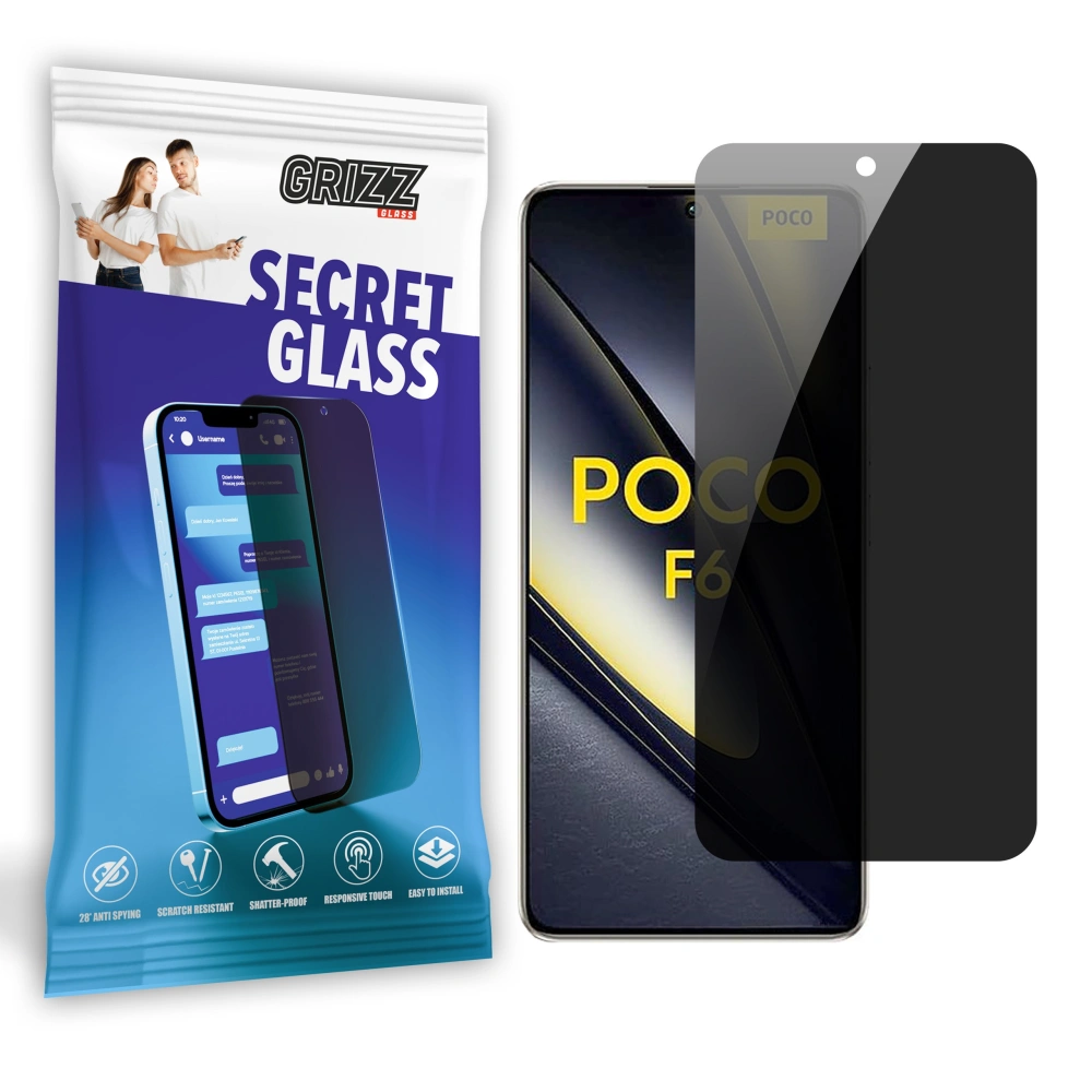 Hurtownia GSM - Szkło prywatyzujące GrizzGlass SecretGlass do Xiaomi POCO F6 - GRZ10057 - {ean13} - Hurt
