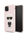 Karl Lagerfeld KLHCN65SLFKPI iPhone 11 Pro Max hardcase light pink Silicone Iconic