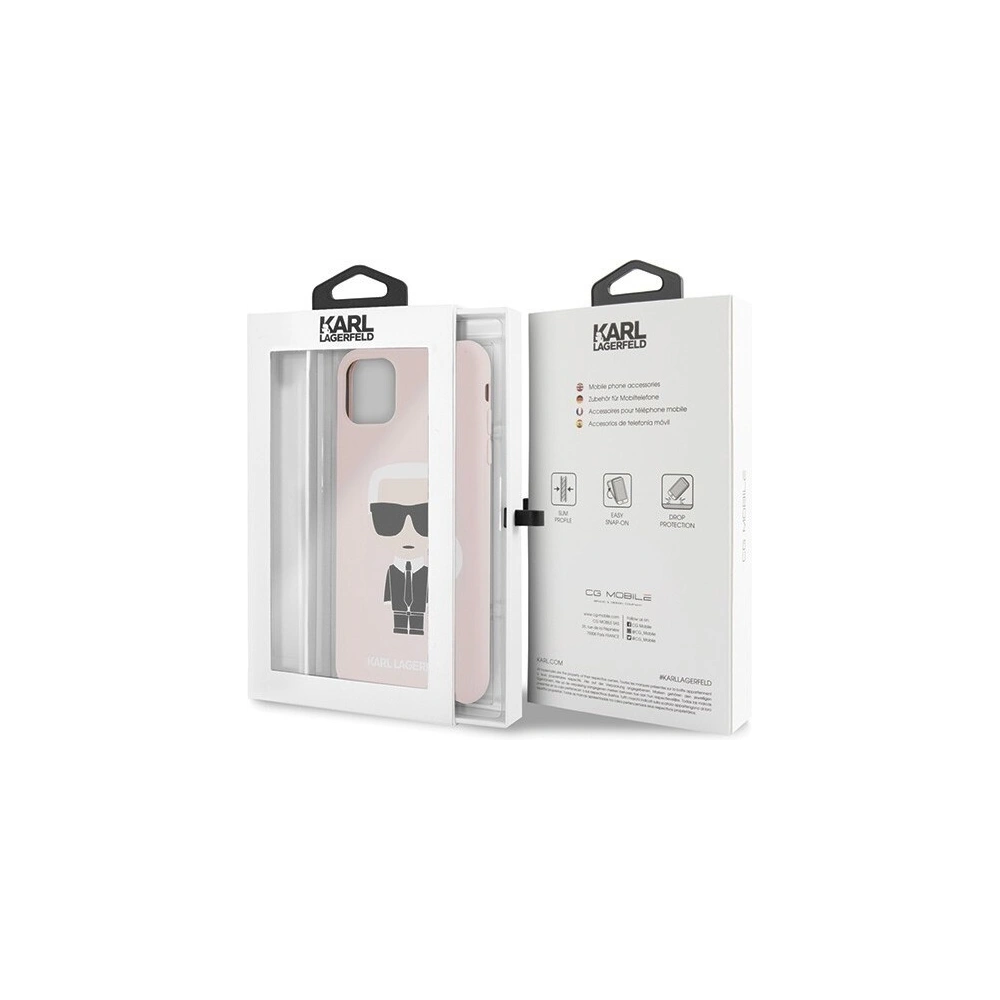 Hurtownia GSM - Karl Lagerfeld KLHCN65SLFKPI iPhone 11 Pro Max hardcase jasnoróżowy/light pink Silicone Iconic - KLD182PNK - {ean13} - Hurt