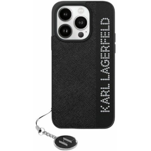 Hurtownia Karl Lagerfeld - 3666339257989 - KLD1997 - Etui Karl Lagerfeld KLHCP15LPSAKDGCK Apple iPhone 15 Pro hardcase Saffiano Rhinestones & Charm czarny/black - B2B homescreen