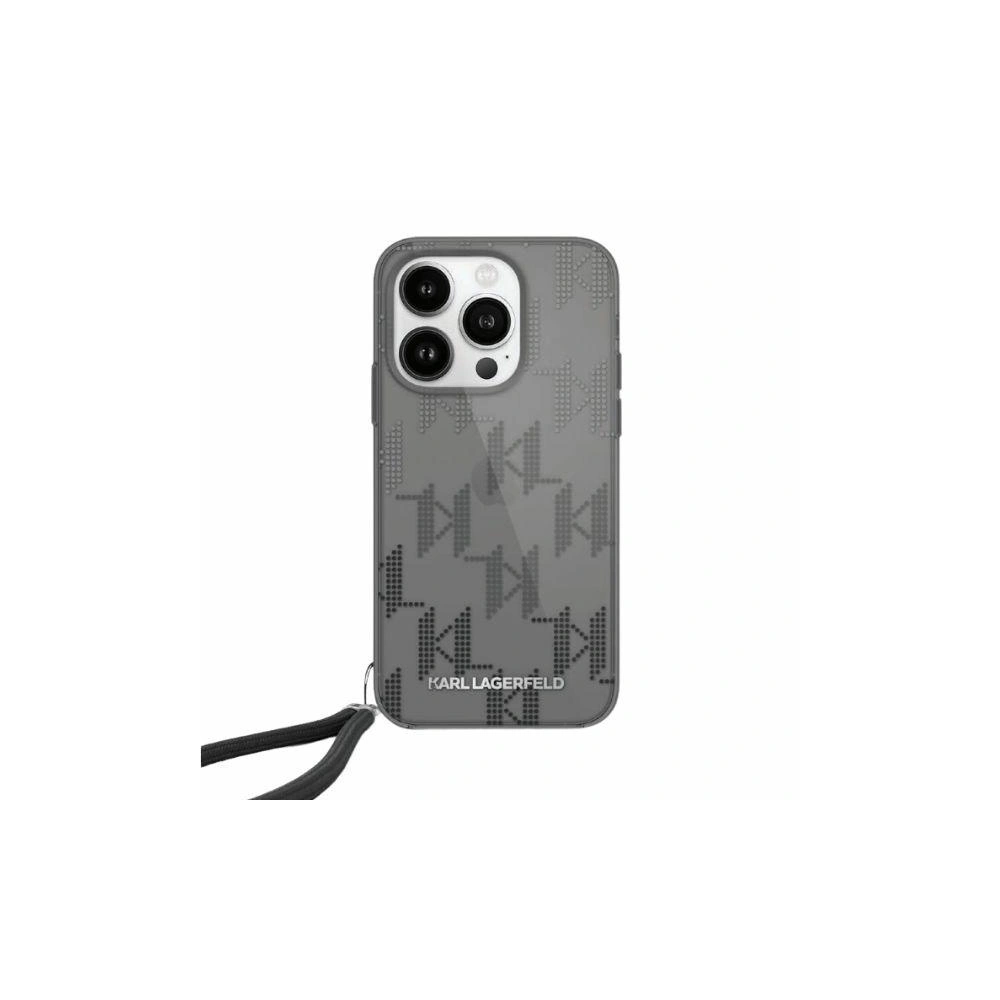 Hurtownia GSM - Etui Karl Lagerfeld KLHCP15SHKDPNSK Apple iPhone 15 / 14 / 13 keményházas IML Mono KL Minta & Kábel fekete/black - KLD1999 - {ean13} - Hurt