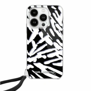 Hurtownia GSM - Case Karl Lagerfeld KLHCP15SHZBPKCCK Apple iPhone 15 / 14 / 13 Hardcase IML Zebra-Muster & Cord schwarz/black - KLD2001 - {ean13} - Hurt