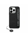 Etui Karl Lagerfeld KLHCP15SPSAKDGCK Apple iPhone 15 / 14 / 13 hardcase Saffiano Rhinestones & Charm fekete/black