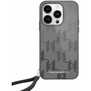 Hurtownia GSM - Case Karl Lagerfeld KLHCP15XHKDPNSK Apple iPhone 15 Pro Max Hardcase IML Mono KL Muster & Schnur schwarz/black - KLD2004 - {ean13} - Hurt