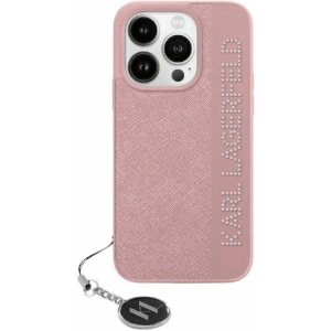 Hurtownia GSM - Case Karl Lagerfeld KLHCP15XPSAKDGCP Apple iPhone 15 Pro Max Hardcase Saffiano mit Strasssteinen & Charm rosa/pink - KLD2008 - {ean13} - Hurt
