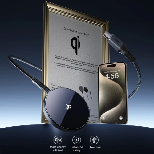 Ładowarka indukcyjna ESR HaloLock QI2 Mini Magnetic MagSafe 15W black