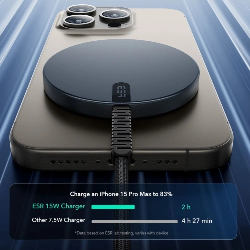 Ładowarka indukcyjna ESR HaloLock QI2 Mini Magnetic MagSafe 15W black