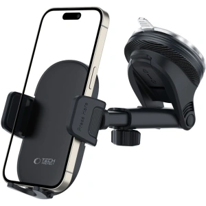 Hurtownia GSM - Urmărește auto pentru grilă / pe geam / pe bord Tech-Protect V7 Suport Universal pentru Bord și Ventilație Negru - THP2825 - {ean13} - Hurt