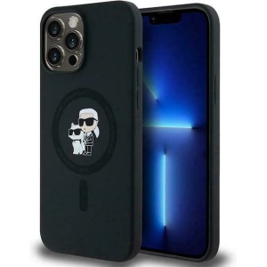 Hurtownia GSM - Etui Karl Lagerfeld KLHMP13LSCMKCRHK Apple iPhone 13 / 13 Pro hardcase Silicone Karl & Choupette MagSafe negru/black - KLD2012 - {ean13} - Hurt