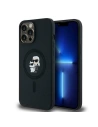 Karl Lagerfeld KLHMP13LSCMKCRHK Apple iPhone 13 / 13 Pro hardcase Silicone Karl & Choupette MagSafe black