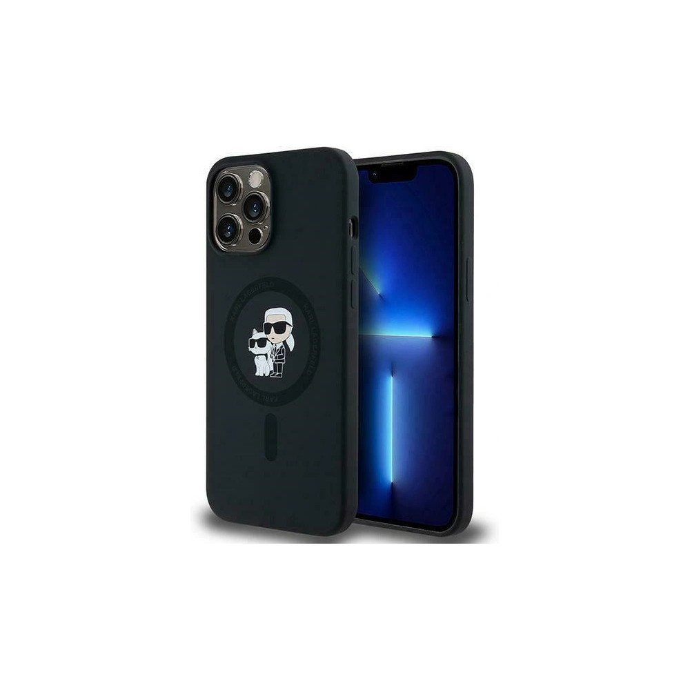 Hurtownia GSM - Etui Karl Lagerfeld KLHMP13LSCMKCRHK Apple iPhone 13 / 13 Pro hardcase Silicone Karl & Choupette MagSafe negru/black - KLD2012 - {ean13} - Hurt