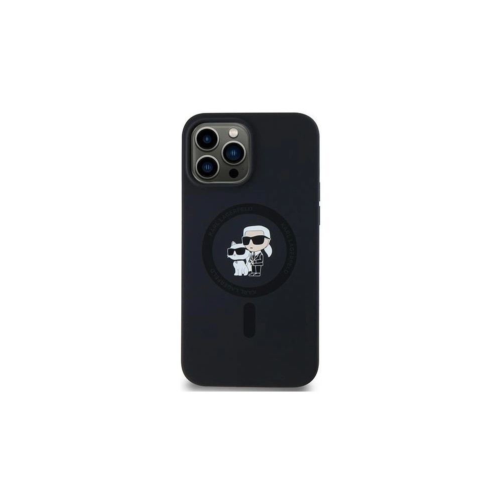 Hurtownia GSM - Etui Karl Lagerfeld KLHMP13LSCMKCRHK Apple iPhone 13 / 13 Pro hardcase Silicone Karl & Choupette MagSafe černý/black - KLD2012 - {ean13} - Hurt