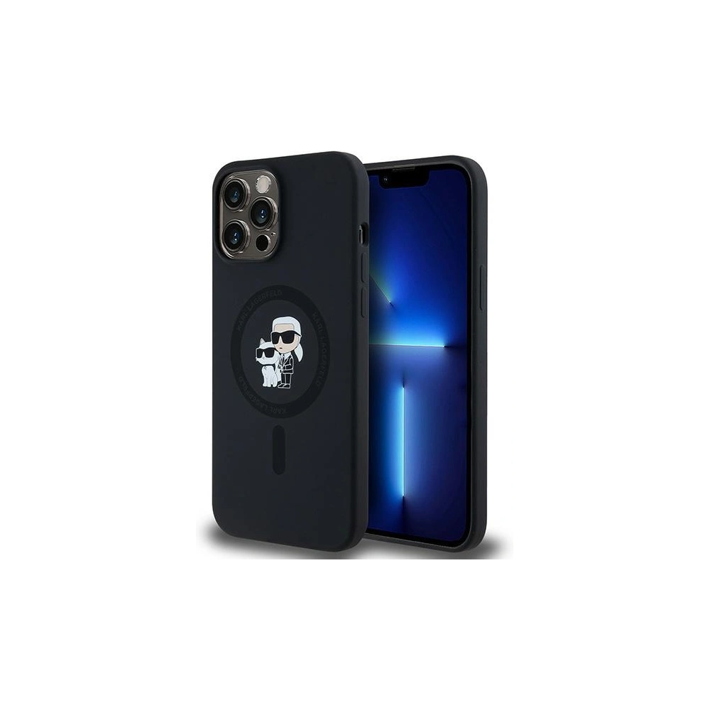 Hurtownia GSM - Etui Karl Lagerfeld KLHMP13XSCMKCRHK Apple iPhone 13 Pro Max hardcase silikonové Karl & Choupette MagSafe černé/black - KLD2015 - {ean13} - Hurt