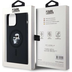 Hurtownia GSM - Etui Karl Lagerfeld KLHMP13XSCMKCRHK Apple iPhone 13 Pro Max hardcase silikonové Karl & Choupette MagSafe černé/black - KLD2015 - {ean13} - Hurt