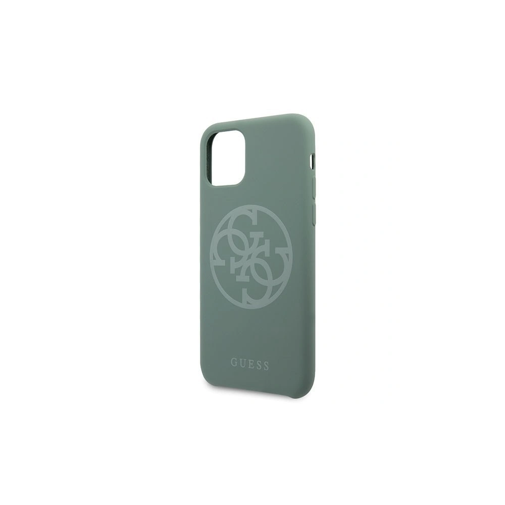 Hurtownia GSM - Etui Guess GUHCN65LS4GKA Apple iPhone 11 Pro Max khaki hard case Silicone 4G Tone On Tone - GUE271KHA - {ean13} - Hurt