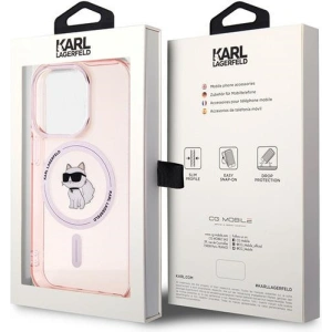 Hurtownia GSM - Etui Karl Lagerfeld KLHMP14LHFCCNOP Apple iPhone 14 Pro hardcase IML Choupette MagSafe roz/roz - KLD2017 - {ean13} - Hurt