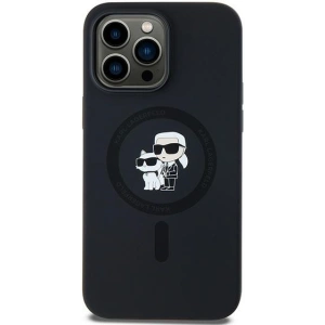 Hurtownia GSM - Etui Karl Lagerfeld KLHMP14LSCMKCRHK Apple iPhone 14 Pro hardcase Silicone Karl & Choupette MagSafe negru/black - KLD2018 - {ean13} - Hurt