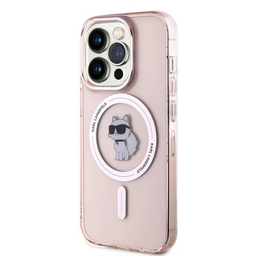 Etui Karl Lagerfeld KLHMP14XHFCCNOP Apple iPhone 14 Pro Max hardcase IML Choupette MagSafe różowy/pink