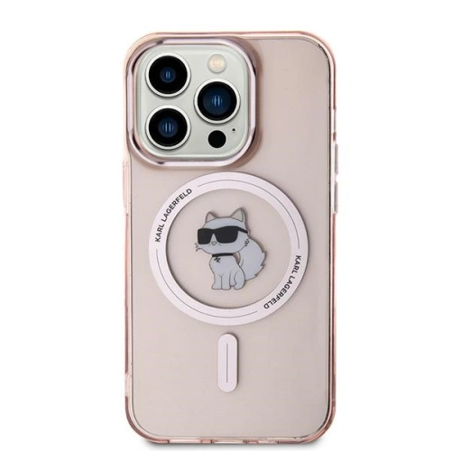 Etui Karl Lagerfeld KLHMP14XHFCCNOP Apple iPhone 14 Pro Max hardcase IML Choupette MagSafe różowy/pink