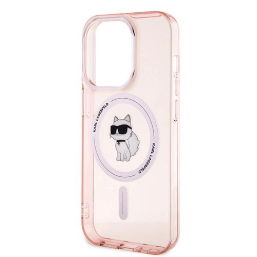 Etui Karl Lagerfeld KLHMP14XHFCCNOP Apple iPhone 14 Pro Max hardcase IML Choupette MagSafe różowy/pink