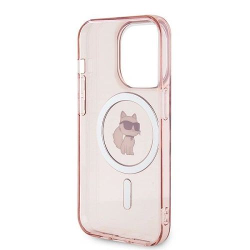 Etui Karl Lagerfeld KLHMP14XHFCCNOP Apple iPhone 14 Pro Max hardcase IML Choupette MagSafe różowy/pink