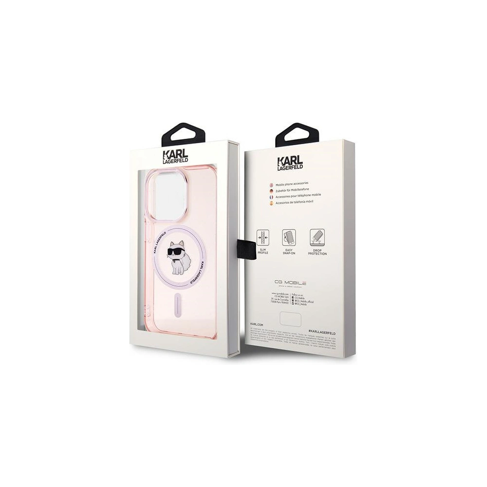 Hurtownia GSM - Case Karl Lagerfeld KLHMP14XHFCCNOP Apple iPhone 14 Pro Max Hardcase IML Choupette MagSafe rosa/pink - KLD2022 - {ean13} - Hurt