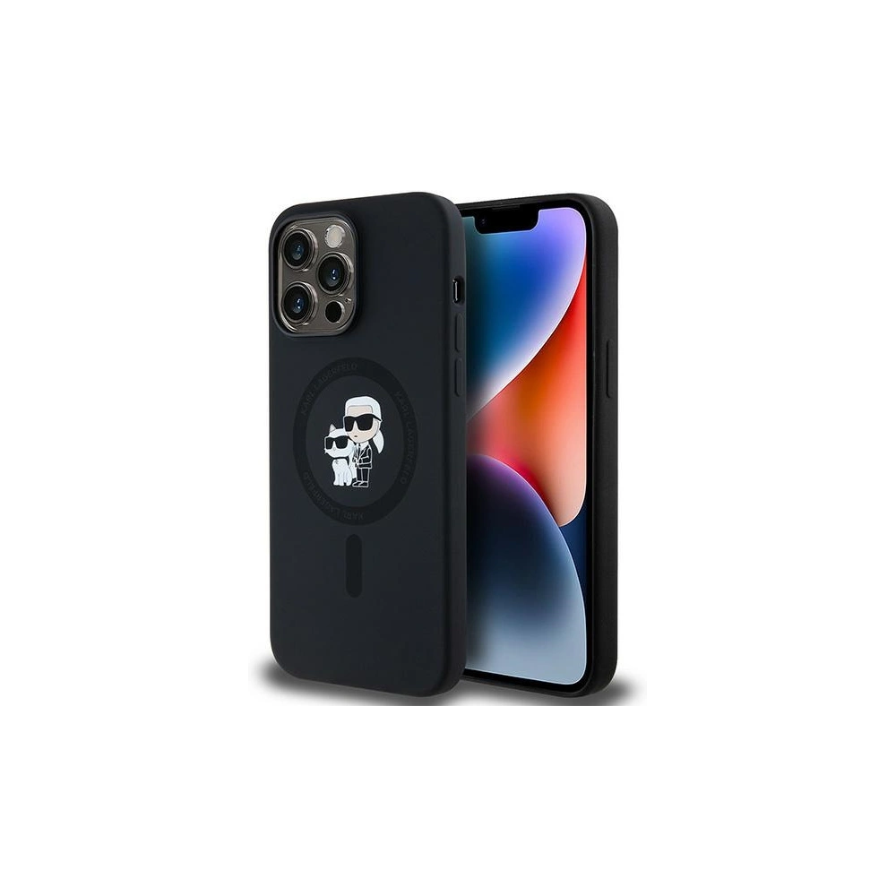 Wholesale Karl Lagerfeld KLHMP14XSCMKCRHK Apple iPhone 14 Pro Max hardcase Silicone Karl & Choupette MagSafe back - KLD2023 - {ean13} - Hurt