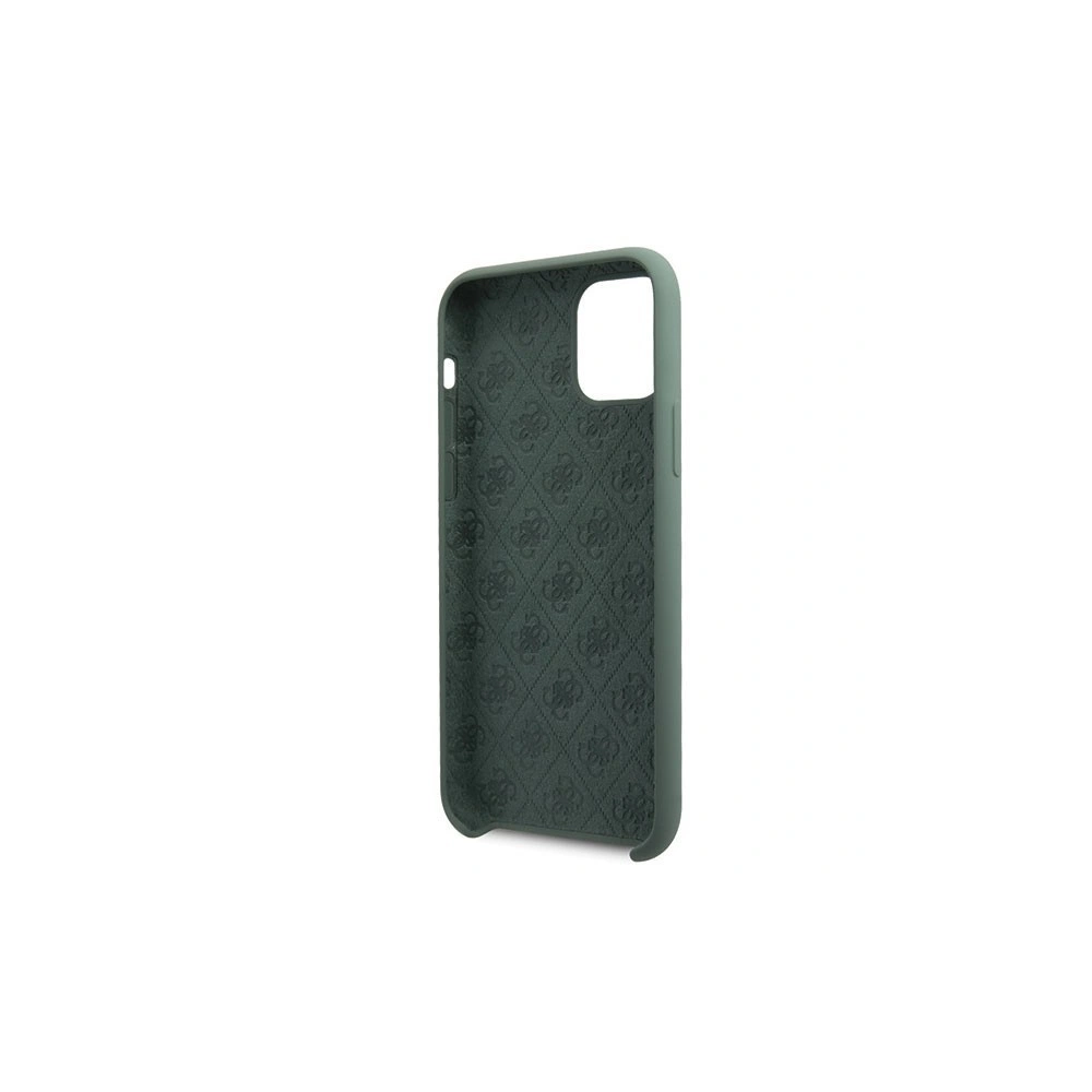 Hurtownia GSM - Etui Guess GUHCN65LS4GKA Apple iPhone 11 Pro Max khaki hard case Silicone 4G Tone On Tone - GUE271KHA - {ean13} - Hurt