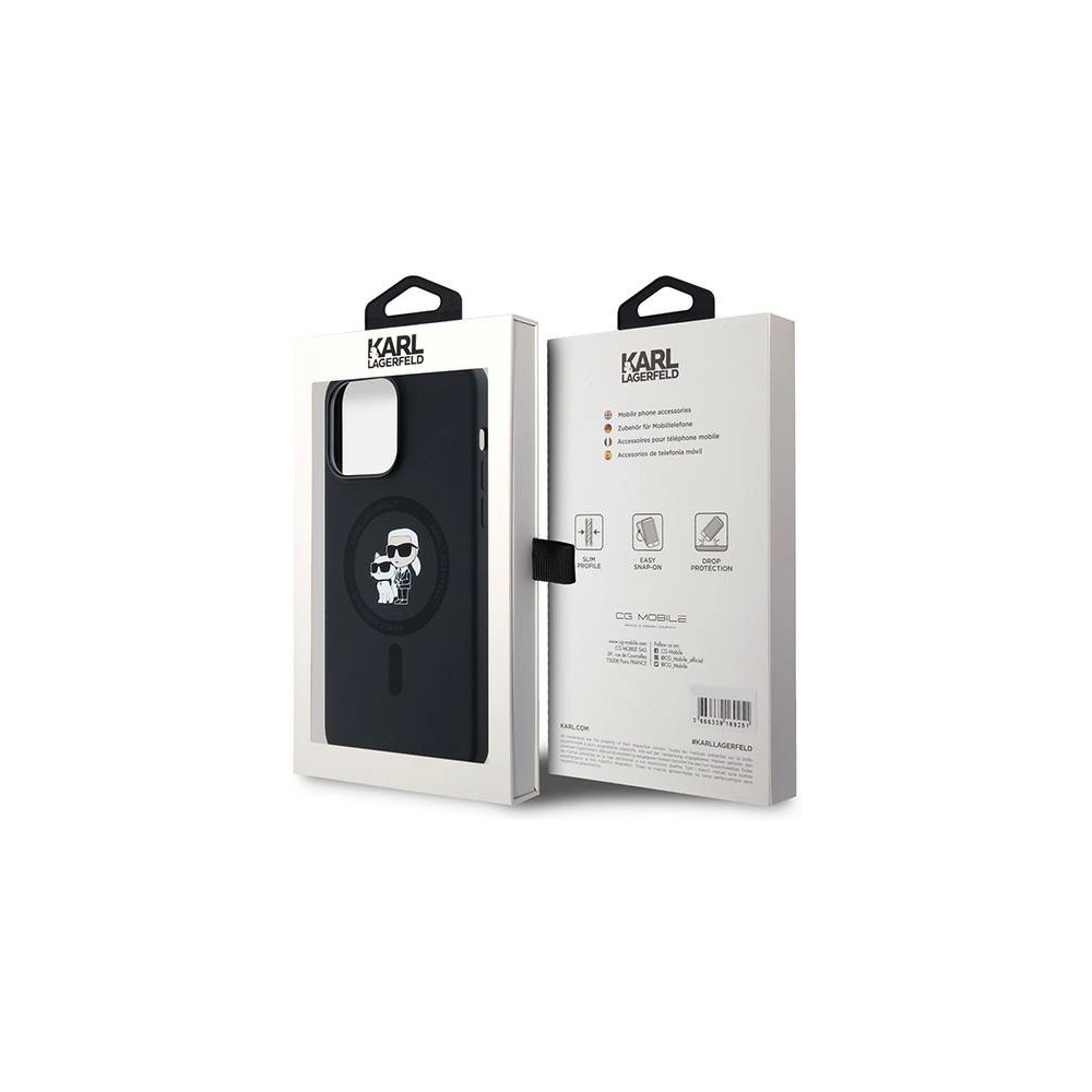Hurtownia GSM - Case Karl Lagerfeld KLHMP14XSCMKCRHK Apple iPhone 14 Pro Max Hartschale Silikon Karl & Choupette MagSafe schwarz/black - KLD2023 - {ean13} - Hurt