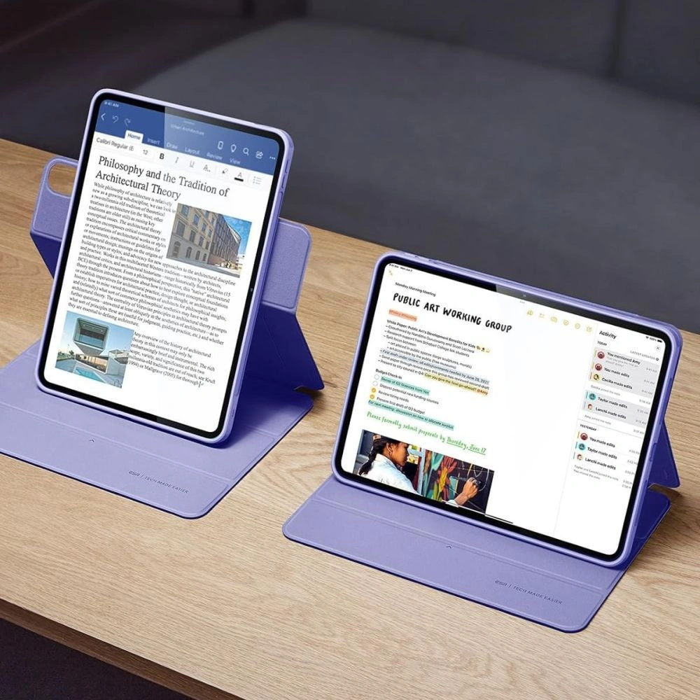 Hurtownia GSM - Etui ESR Rebound Hybrid Apple iPad Air 10.9 2020/2022 (4. és 5. generáció) / iPad Air 11 2024 (6. generáció) levendula - ESR810 - {ean13} - Hurt