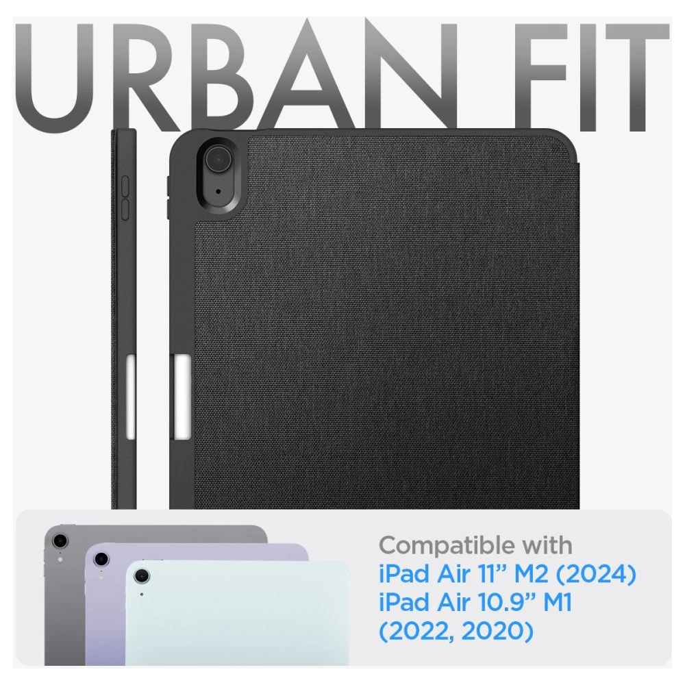 Hurtownia GSM - Case Spigen Urban Fit Apple iPad Air 10.9 2020/2022 (4. und 5. Generation) / iPad Air 11 2024 (6. Generation) schwarz - SPN3413 - {ean13} - Hurt