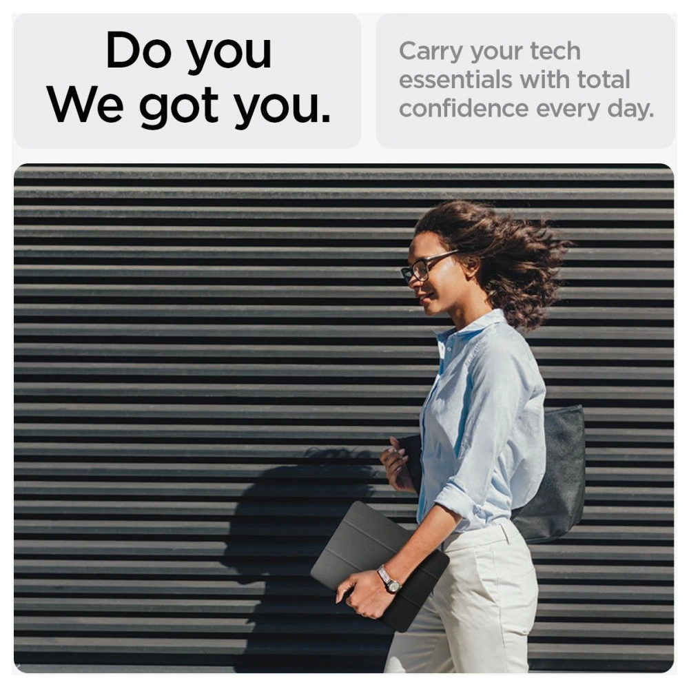 Hurtownia GSM - Etui Spigen Urban Fit Apple iPad Air 10.9 2020/2022 (4. a 5. generace) / iPad Air 11 2024 (6. generace) černé - SPN3413 - {ean13} - Hurt