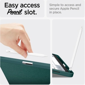 Hurtownia GSM - Etui Spigen Urban Fit Apple iPad Air 10.9 2020/2022 (4. a 5. generace) / iPad Air 11 2024 (6. generace) midnight green - SPN3414 - {ean13} - Hurt