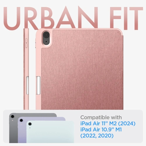 Etui Spigen Urban Fit Apple iPad Air 10.9 2020/2022 (4. i 5. generacji) / iPad Air 11 2024 (6. generacji) rose gold
