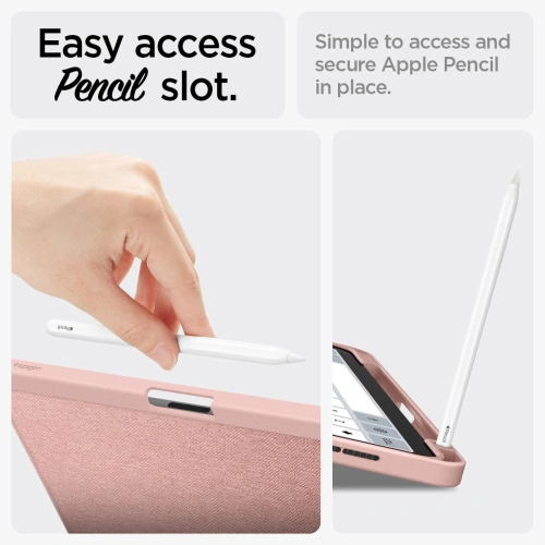 Etui Spigen Urban Fit Apple iPad Air 10.9 2020/2022 (4. i 5. generacji) / iPad Air 11 2024 (6. generacji) rose gold