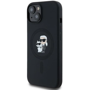 Hurtownia GSM - Etui Karl Lagerfeld KLHMP15MSCMKCRHK Apple iPhone 15 Plus / 14 Plus hardcase din silicon Karl & Choupette MagSafe negru/black - KLD2026 - {ean13} - Hurt