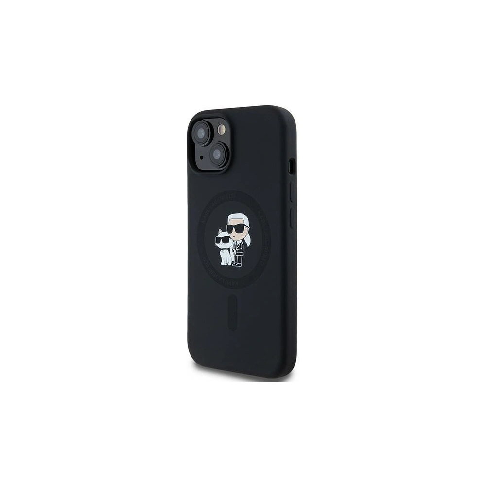 Hurtownia GSM - Case Karl Lagerfeld KLHMP15MSCMKCRHK Apple iPhone 15 Plus / 14 Plus Hardcase Silikon Karl & Choupette MagSafe schwarz/black - KLD2026 - {ean13} - Hurt