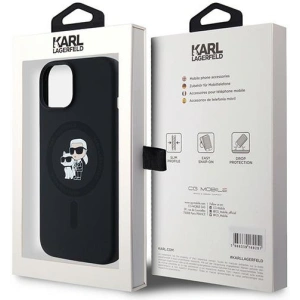 Hurtownia GSM - Case Karl Lagerfeld KLHMP15SSCMKCRHK Apple iPhone 15 / 14 / 13 Hardcase Silikon Karl & Choupette MagSafe schwarz/black - KLD2029 - {ean13} - Hurt