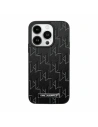 Etui Karl Lagerfeld KLHMP15XPKHPORPK Apple iPhone 15 Pro Max hardcase Leather Monogram Metal Logo černý/black