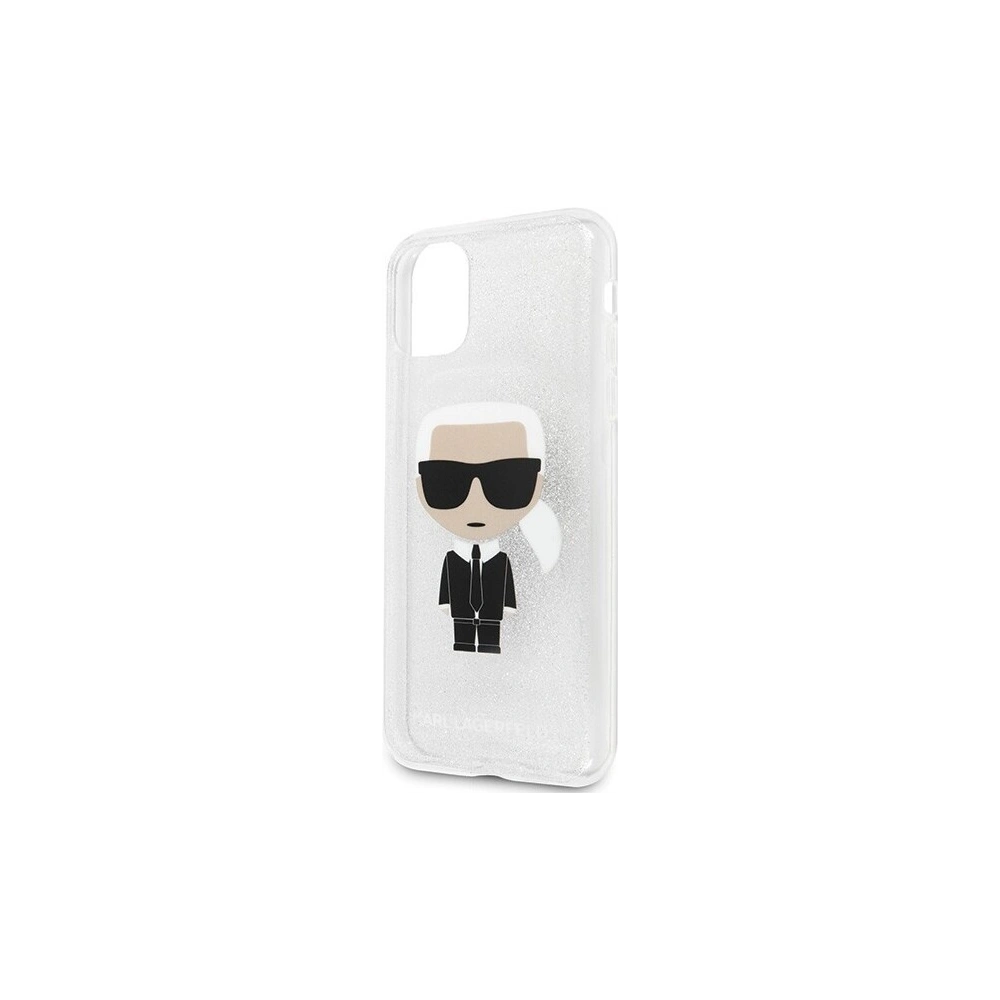 Hurtownia GSM - Karl Lagerfeld KLHCN65TPUTRIKSL iPhone 11 Pro Max srebrny/silver Glitter Ikonik Karl - KLD183SLV - {ean13} - Hurt