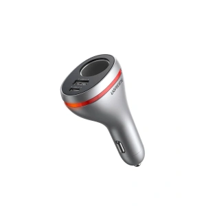 Hurtownia GSM - [OUTLET] UGREEN CD204 autós töltő szivargyújtó aljzattal, USB, USB-C, 84W (szürke) - OT-652 - {ean13} - Hurt
